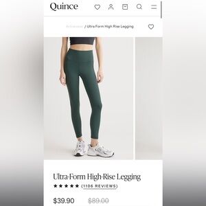 NWOT Dark Green Leggings-$20 for both!